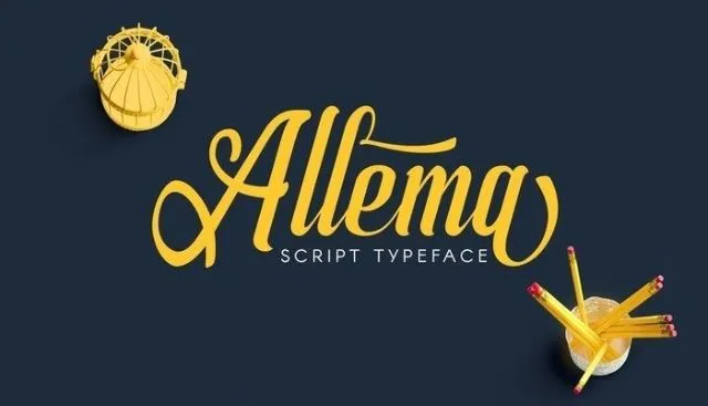 Font chữ Allema thiết kế bảng hiệu quảng cáo Font chữ Allema thiết kế bảng hiệu quảng cáo