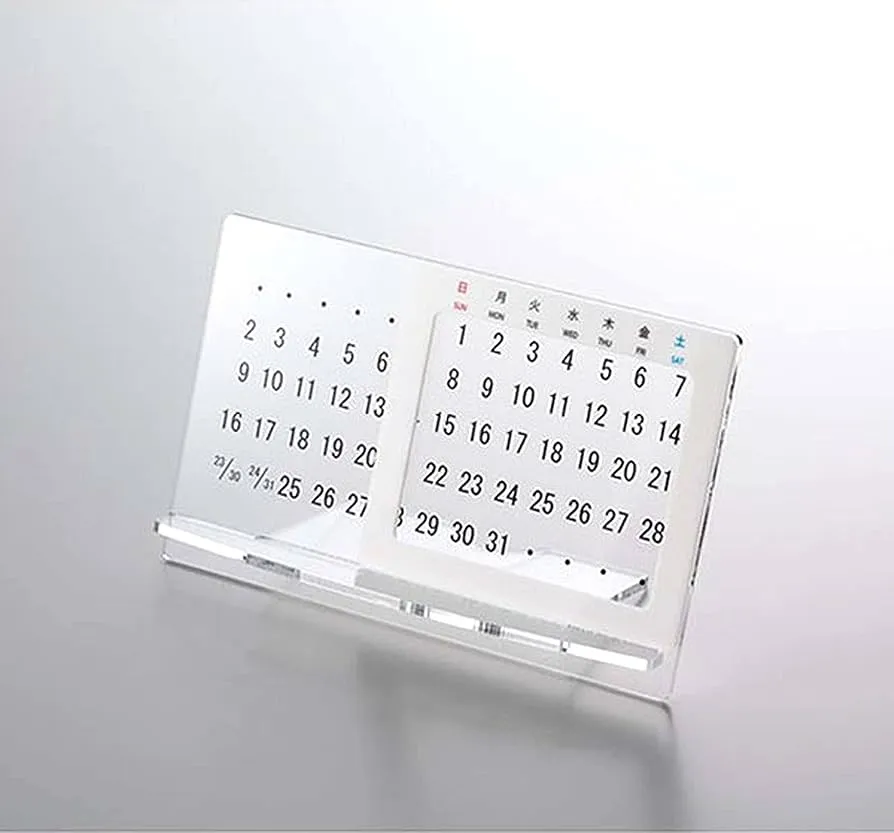 Lịch để bàn acrylic trong suốt Lịch để bàn acrylic trong suốt