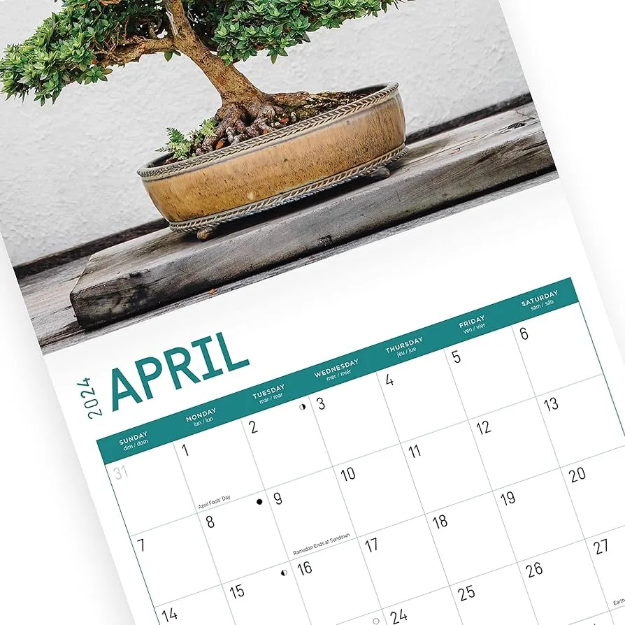 Lịch treo tường chủ đề bonsai Lịch treo tường chủ đề bonsai