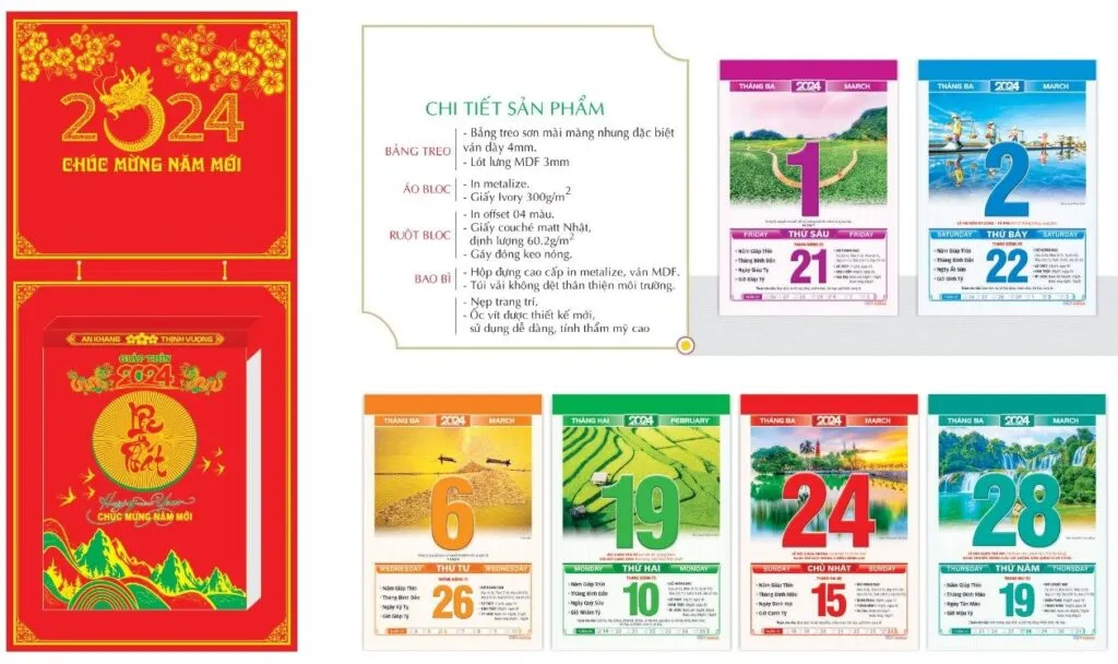 Cấu thành bộ lịch bloc Cấu thành bộ lịch bloc