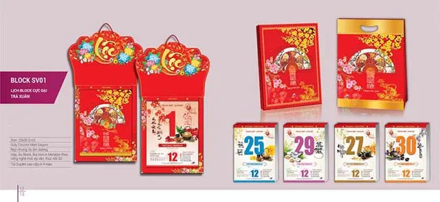 Thiết kế bộ lịch bloc chủ đề trà xuân Thiết kế bộ lịch bloc chủ đề trà xuân