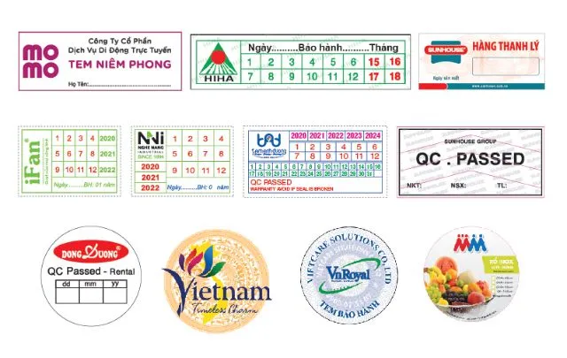 Khi in tem bảo hành, hãy cân nhắc lựa chọn những nội dung in hoặc không in trên tem Khi in tem bảo hành, hãy cân nhắc lựa chọn những nội dung in hoặc không in trên tem