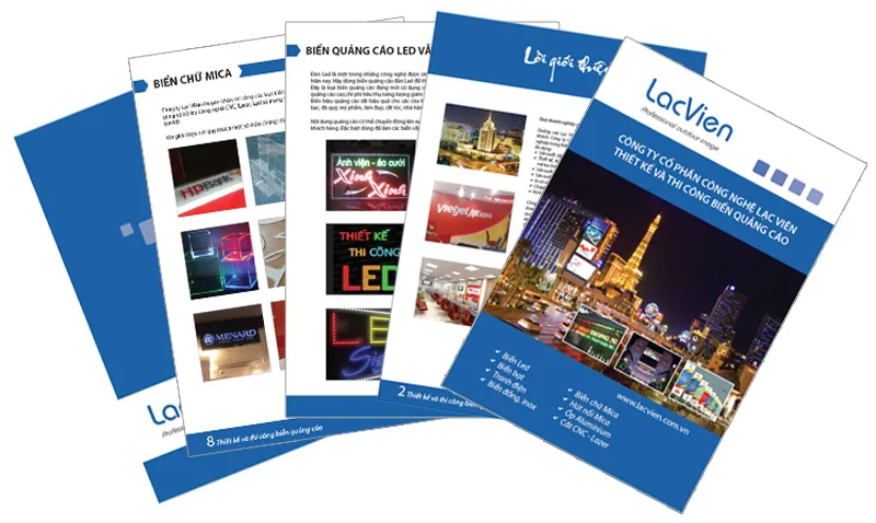 Mẫu thiết kế cho công ty Lạc Viên