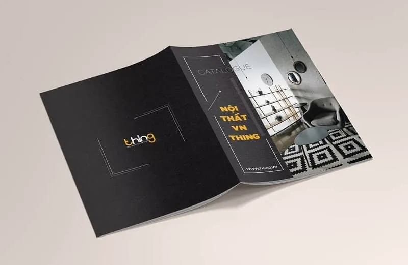 Bìa catalogue nội thất màu đen Bìa catalogue nội thất màu đen