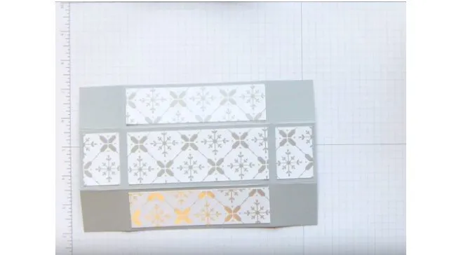 Bước 5 – Dán giấy trang trí lên mặt hộp Bước 5 – Dán giấy trang trí lên mặt hộp