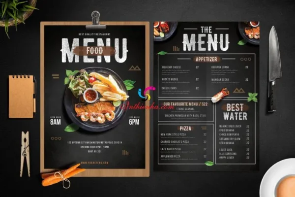 Đưa thông tin vào menu phù hợp