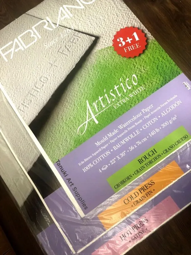 Giấy vẽ màu nước Fabriano Artistico Giấy vẽ màu nước Fabriano Artistico