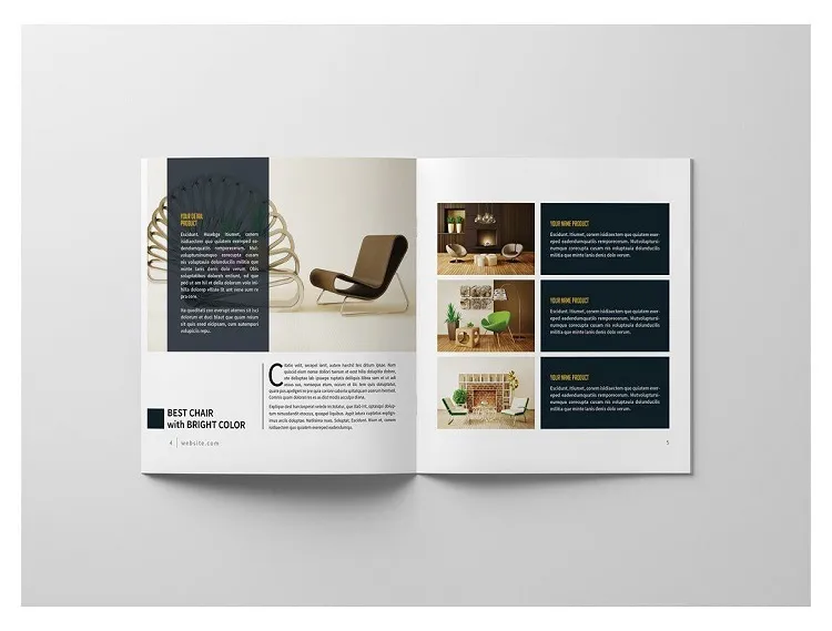 Mẫu catalogue ngành nội thất Mẫu catalogue ngành nội thất