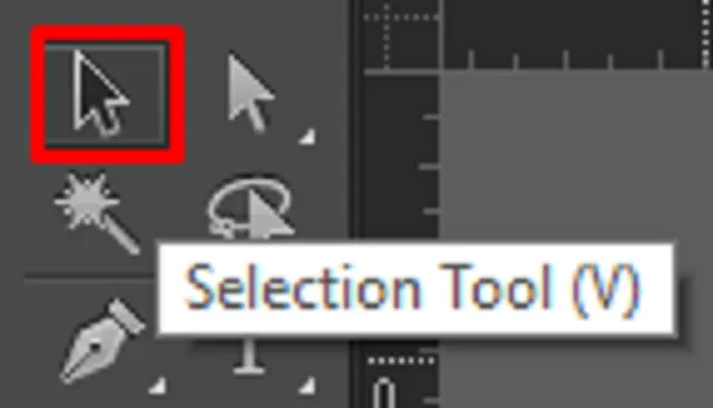 Dùng Selection Tool để kéo năm vào khung lì xì