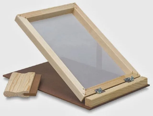 Khung in trong quá trình in lụa Khung in trong quá trình in lụa