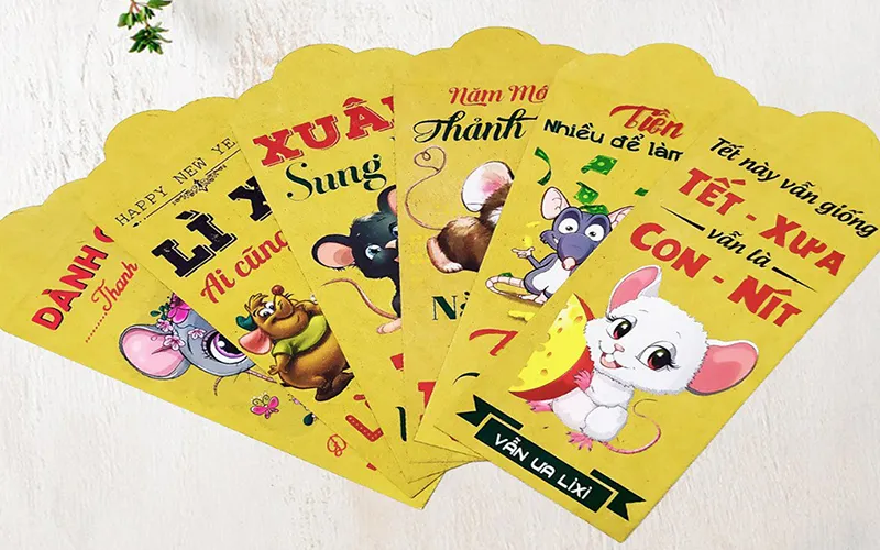 mẫu lì xì con giáp mẫu lì xì con giáp
