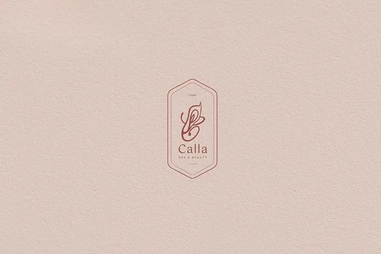 Mẫu thiết kế logo spa thương hiệu Calla Mẫu thiết kế logo spa thương hiệu Calla