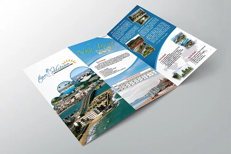 Mẫu brochure du lịch biển Nha Trang