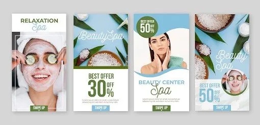 Mẫu brochure spa thiên nhiên tạo cảm giác thư thái Mẫu brochure spa thiên nhiên tạo cảm giác thư thái