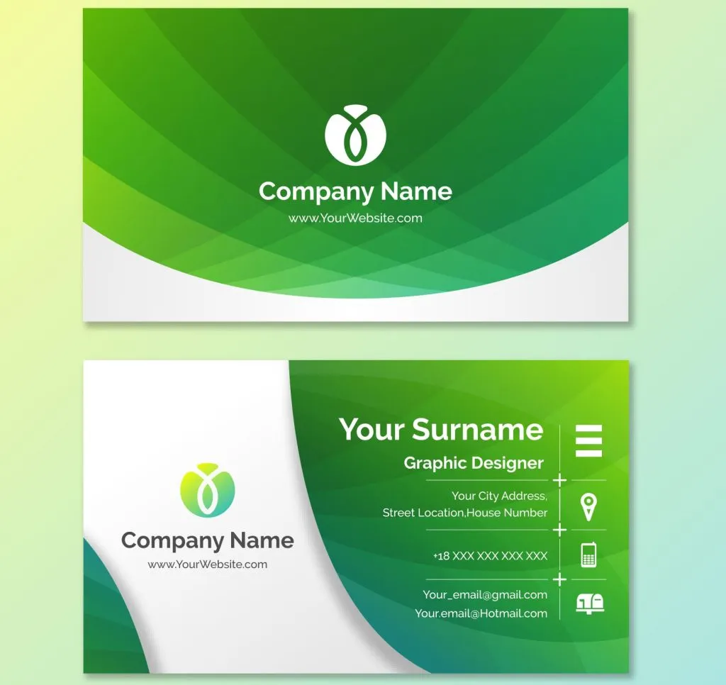 Mẫu in card visit thiết kế đơn giản hiện đại