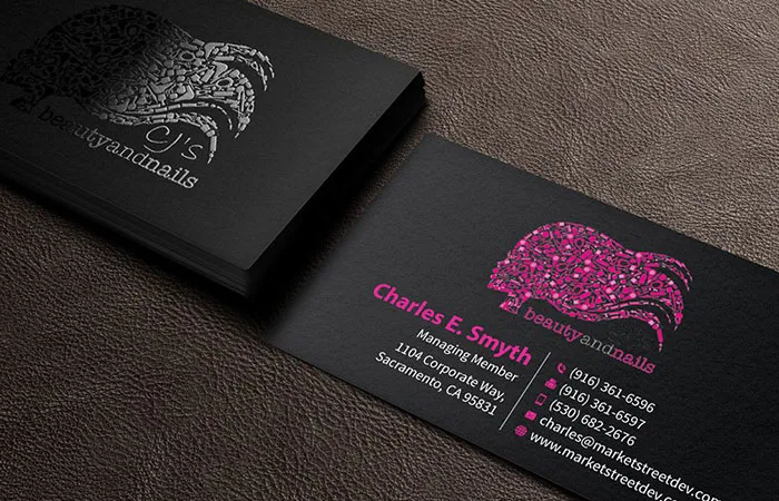 mẫu card visit màu đen sang trọng mẫu card visit màu đen sang trọng