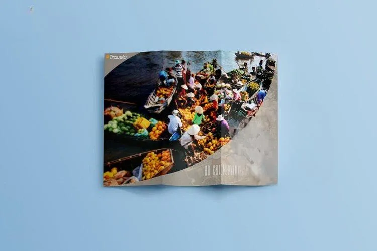 Mẫu tờ gấp quảng bá du lịch