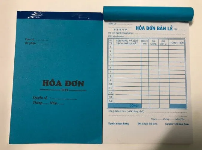 Mẫu hóa đơn bán lẻ 1 liên