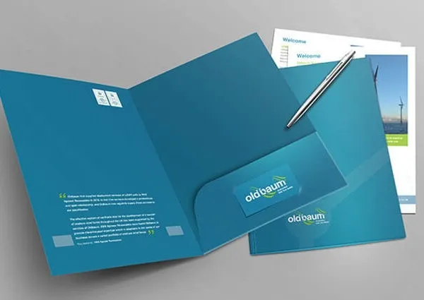 Mẫu kẹp file tài liệu cho hồ sơ kinh doanh