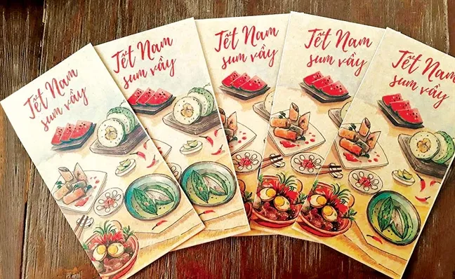 Lì xì in các món ăn ngày tết