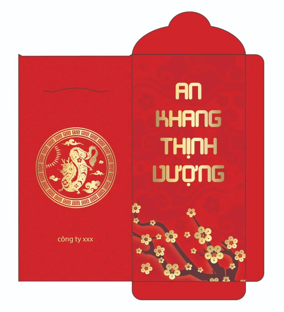 Mẫu lì xì đỏ truyền thống Mẫu lì xì đỏ truyền thống