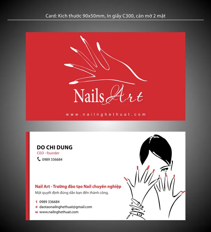 Mẫu card nail art Mẫu card nail art