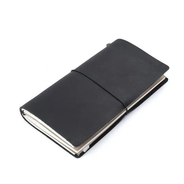 Mẫu sổ tay bìa da màu đen