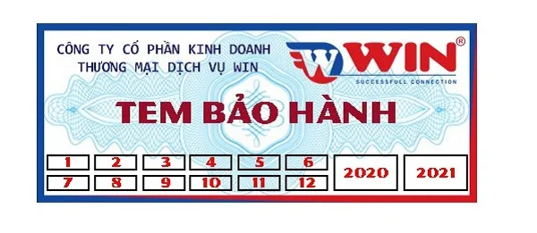Mẫu tem niêm phong công ty Win
