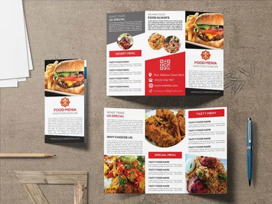 Mẫu thiết kế catalogue Food Menia