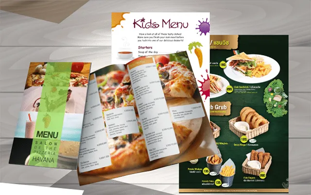 Mẫu thiết kế catalogue thực phẩm Kid Menu Mẫu thiết kế catalogue thực phẩm Kid Menu
