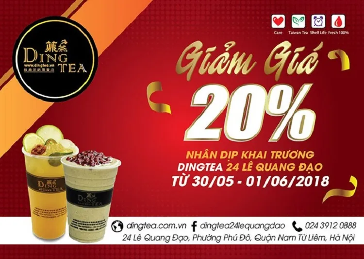 Mẫu tờ rơi khai trương quán trà sữa kèm giảm giá Mẫu tờ rơi khai trương quán trà sữa kèm giảm giá