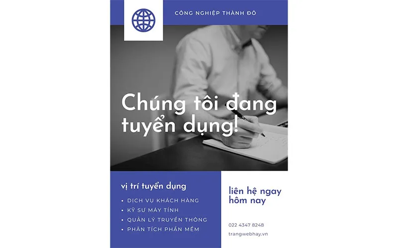 Mẫu tờ rơi tuyển dụng Mẫu tờ rơi tuyển dụng