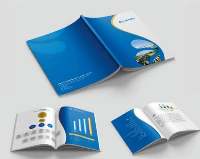 Profile công ty màu xanh trắng Profile công ty màu xanh trắng