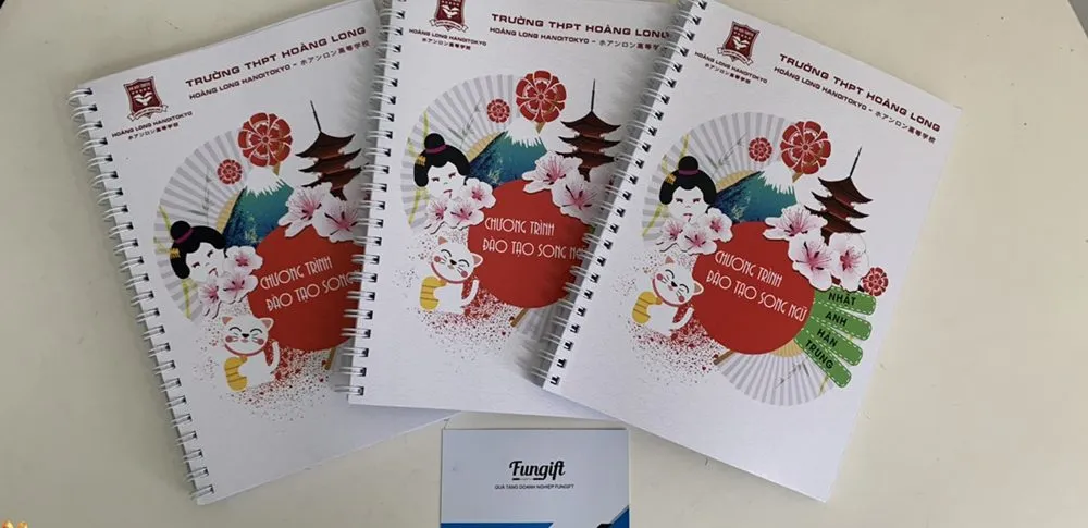 Sổ tay bìa cứng THPT Hoàng Long