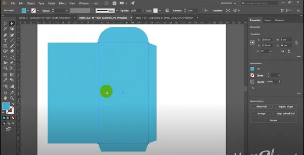 Dùng Ellispe Tool để thiết kế nắp bao lì xì