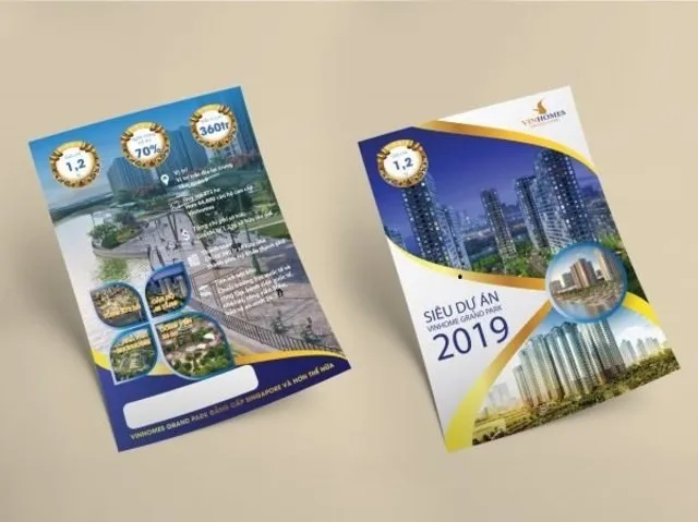 Mẫu tờ rơi của Vinhomes Mẫu tờ rơi của Vinhomes