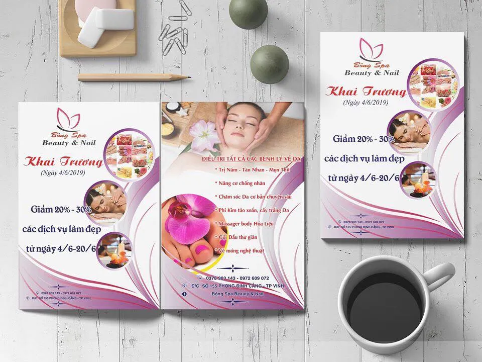 Tờ rơi khai trương spa Tờ rơi khai trương spa