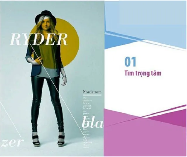 Xác định trọng tâm của bố cục thiết kế