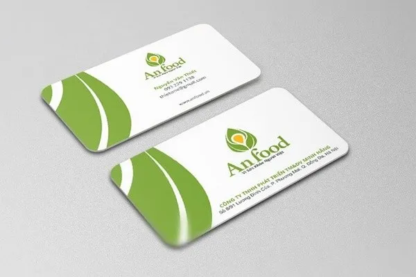 Mẫu card visit được thiết kế bo góc Mẫu card visit được thiết kế bo góc