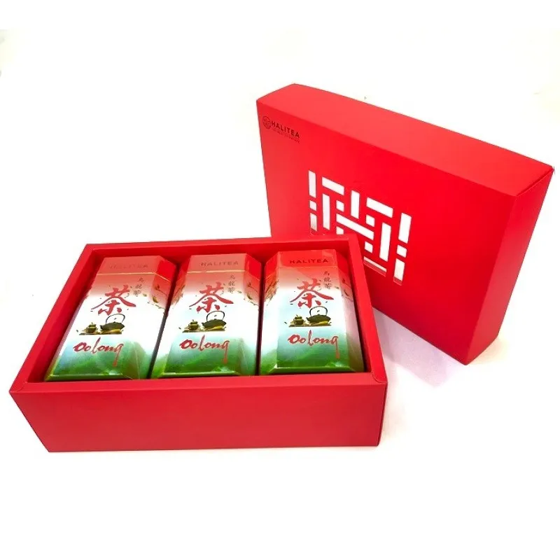 hộp đựng trà màu đỏ