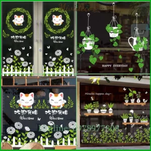 In decal dán kính trang trí