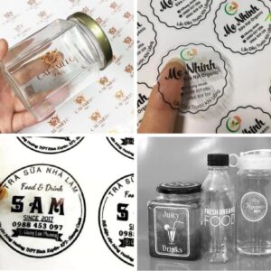 In decal nước trong suốt