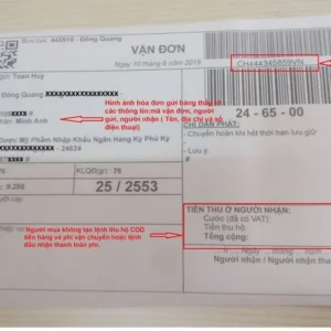 In hóa đơn Viettel Post giao hàng