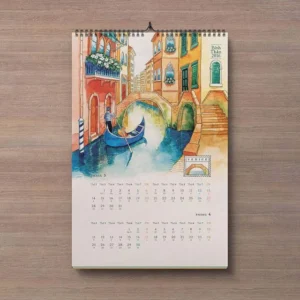 In lịch lò xo treo tường