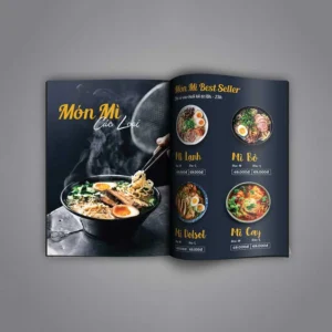 in menu nhà hàng