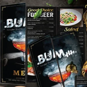 in menu quán karaoke