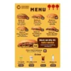 in menu tiệm bánh mì