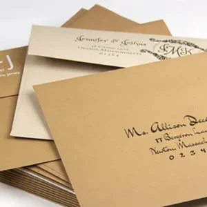 In phong bì giấy Kraft thân thiện môi trường