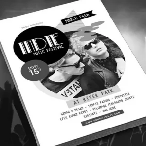 in tờ rơi trắng đen