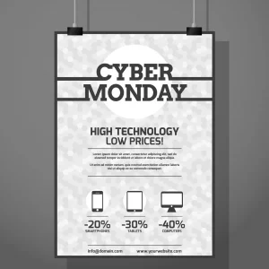 in tờ rơi trắng đen